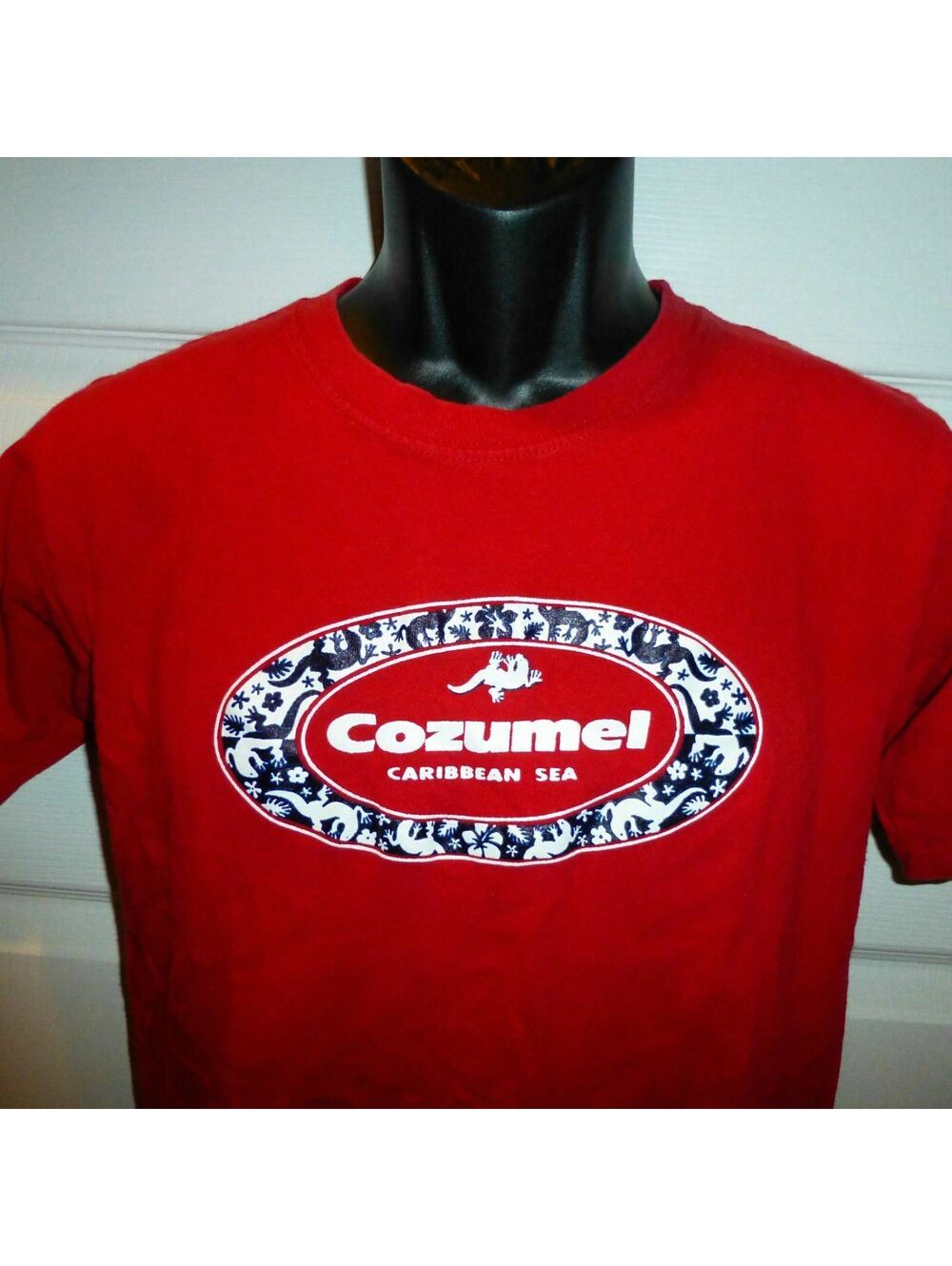 Cozumel Mexico Caribbean Sea Red Yazbek T Shirt Size Adult Small